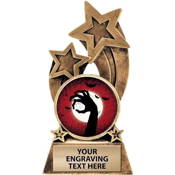 Halloween Pumpa Skörde Troféer, Personliga Svarta Blixt Halloween Tävling Trofé, Gravering Ingår Prime