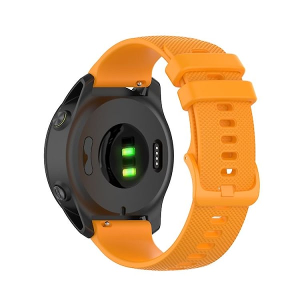 Til Garmin Forerunner 745 Small Grid Quick Release Urrem med skruetrækker NQB Amber Yellow