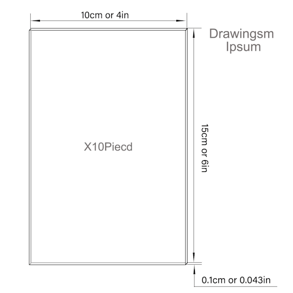 10 st Akrylglas Transparent Kristallklar Panel - 1 mm Tjock Plexiglas Akrylskivor