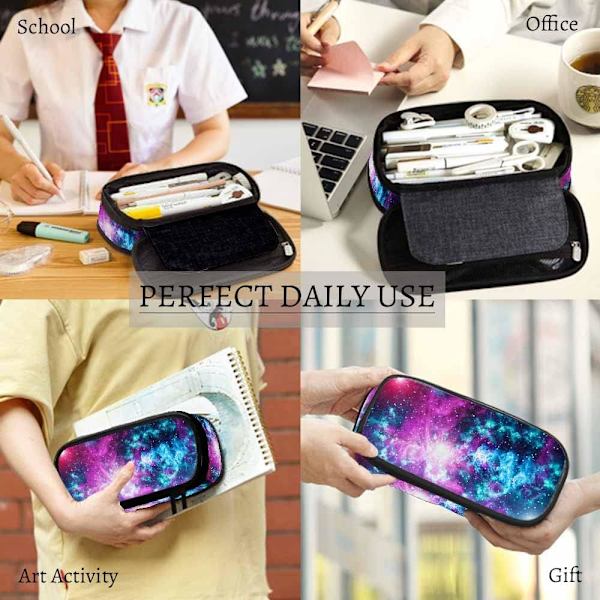 Glxies Spce n Bg Universe Blck Holes Elements Lrge ncil Cse Big Cpcity ncil Pouch ncil Holder MultiColor-40 MultiColor-A40