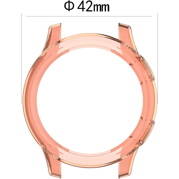 Garmin vívoactive 4S Transparent TPU-cover - Sort, 40 mm