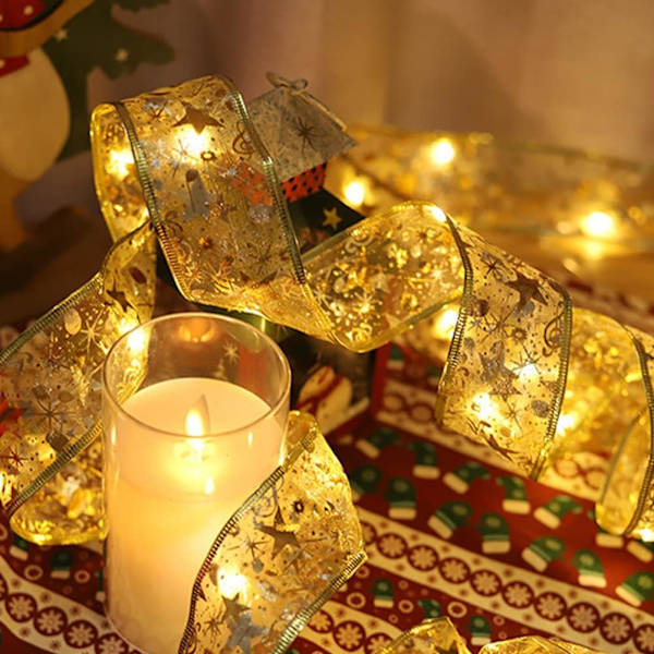 33FT Julebåndslys - 100 LED Fe-lyssnor