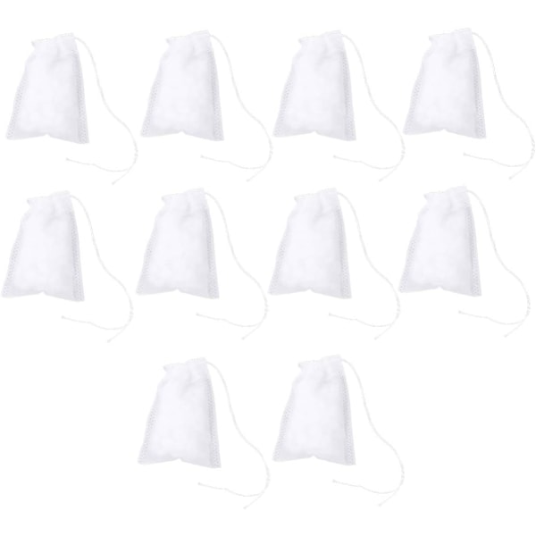 Fiskesnøre Bait Net Bag Set (10st) - Dragsnöre Bait Mesh Säck Container