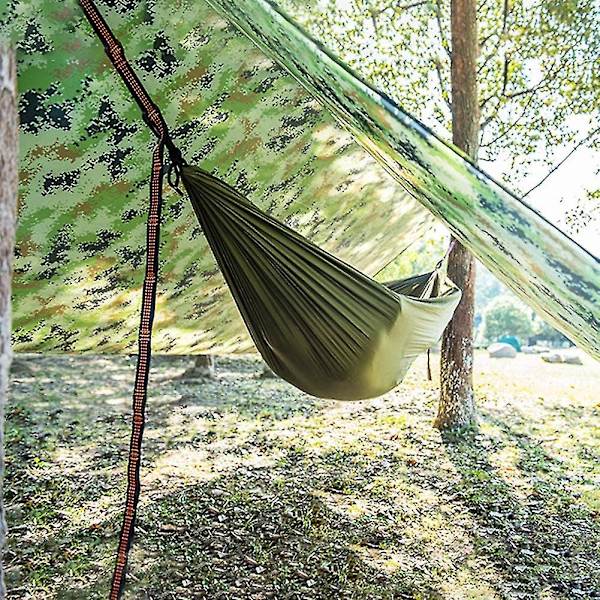 Camping Regn Tarp Regn Tarp Vandtæt Tarp Regn Flugtält Canvas Med Opbevaringspose Til Udendørs Camping Vandring, 230*210cm