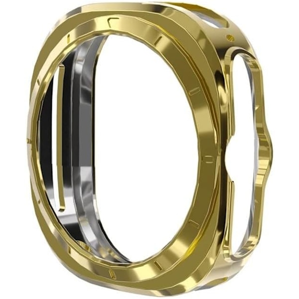 Skal Kompatibelt med 2024 Galaxy Watch 7 Ultra 47mm, Mjukt TPU Stötfångarskydd Transparent Skyddsfodral för Män Kvinnor Tillbehör (Silver) (Transparent) Transpa