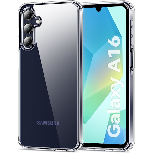 Deksel til Galaxy A16 5G, Anti-gulning, Fallbeskyttelse, Anti-ripe Gjennomsiktig Hardt Bakside Deksel - Krystallklar Klar