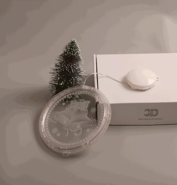 Juldekorationer, 3D Bokstavs Sugproppslampor, LED Ljusslingor, Batteridriven, 24 cm \"Julgrans Atmosfärslampor (älg) älg
