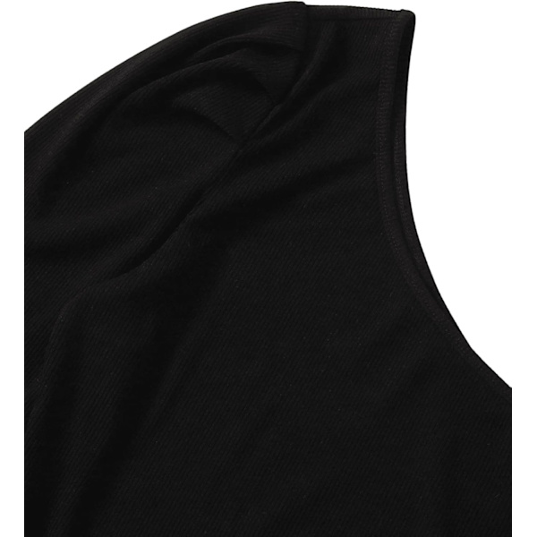 Kvinnors 2-delade outfits En axel långärmad crop top och bältade byxor