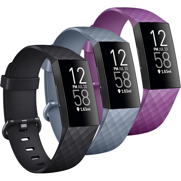 3-pack ersättningsband för Fitbit Charge 3/4 - Justerbara armband