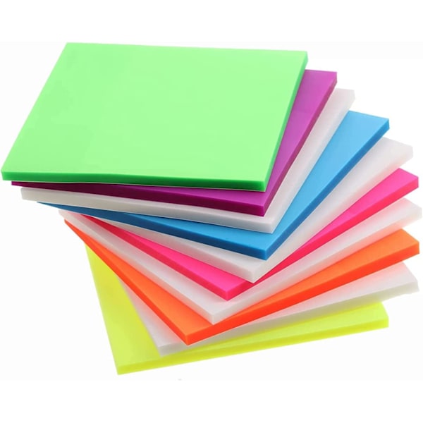 Transparent Sticky Notes - Colorful Waterproof Notes