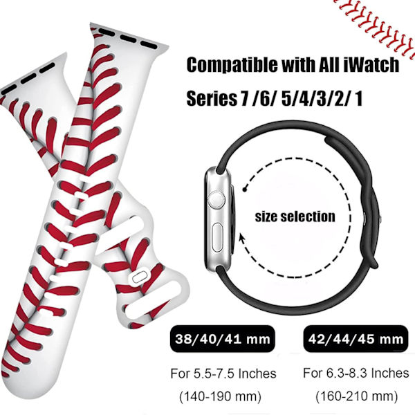 Sportbollband Kompatibel med Apple Watch Band 38mm 40mm 41mm