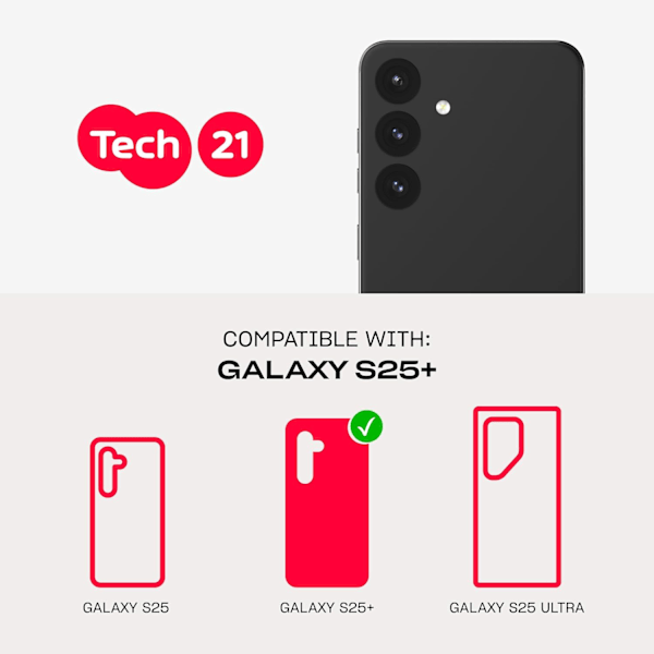 EvoClear for Galaxy S25+ - Anti-gulning og ripebestandig deksel - Klar S25+