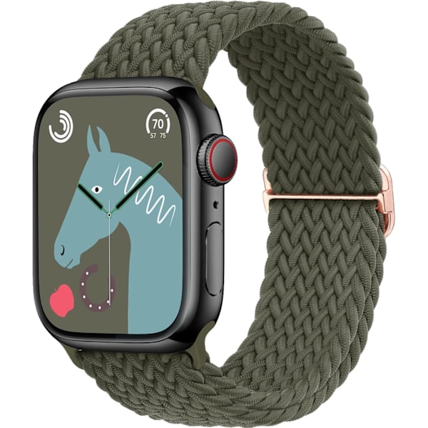 Flettet strækbart justerbart urrem til Apple Watch