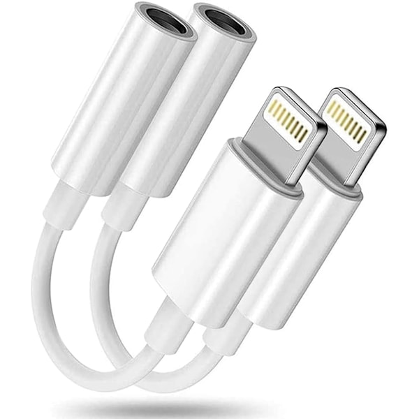 Lightning till 3,5 mm jackadapter Hörlursadapter