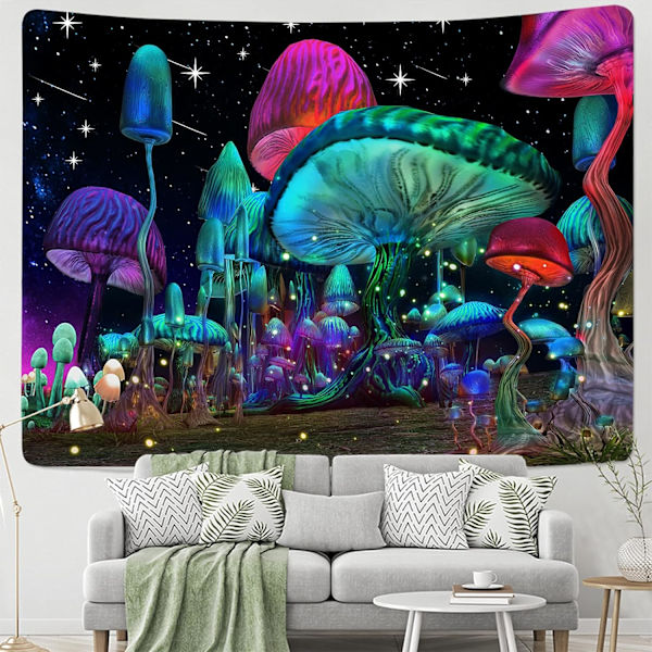 Soppteppe Fantasi Bølger - Trippy Veggteppe (29,5屎 x 39,4屎)