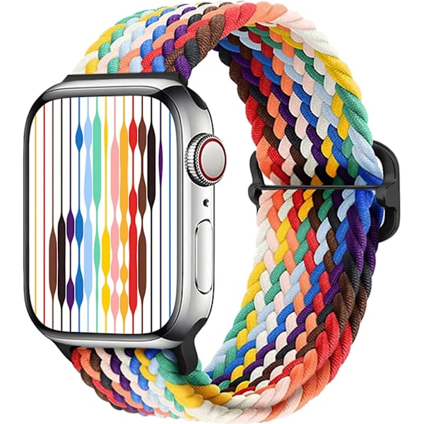 Elastisk betalt Solo Loop-reim kompatibel med Apple Watch -reim 38 mm