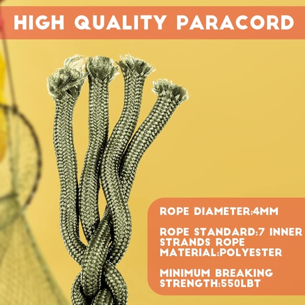 Kraftig Paracord Halskjede (2-pakning)