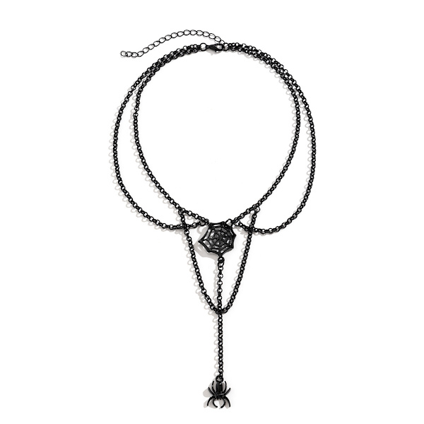 Trendy Punk Chain Statement Halskæde - Edgy og Fashionabelt Tilbehør
