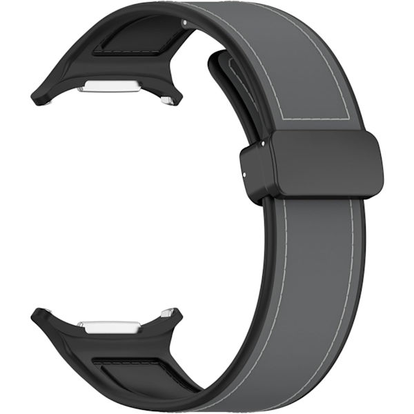 2-pak silikone-urrem kompatibel med Galaxy Watch Ultra-rem 47mm magnetiske læderarmbånd til Galaxy Watch 7 Ultra 47mm smartwatch