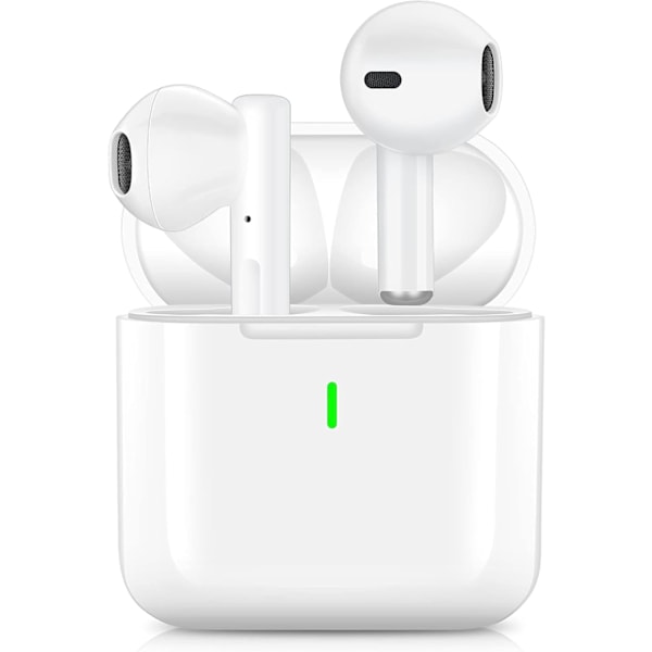 Bluetooth 5.3 Trådløse Ørepropper - 40 timer Spilletid, Støyreduserende Mikrofon, IPX8 Vanntett for iPhone/Android