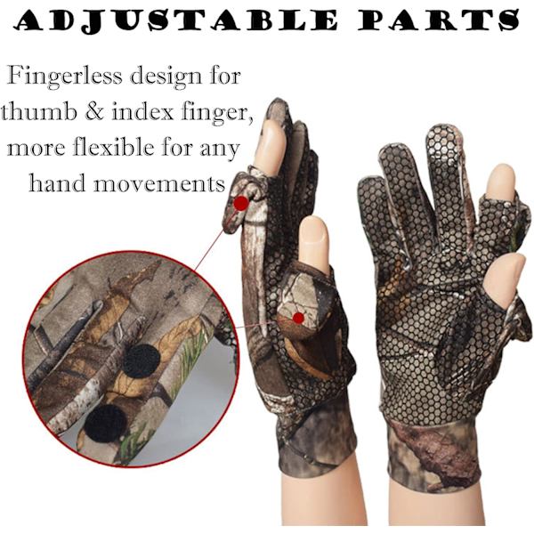 Camo jakt handskar lätta Pro Anti-Slip skyttehandskar vattentäta varma