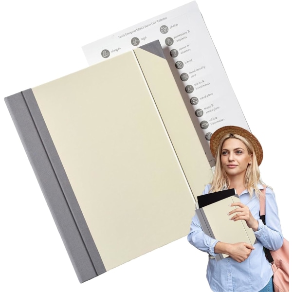 Document Organizer Folio | Important Document Storage Folder | Important Document Storage Binder | Multipurpose Important Document Storage Folder |