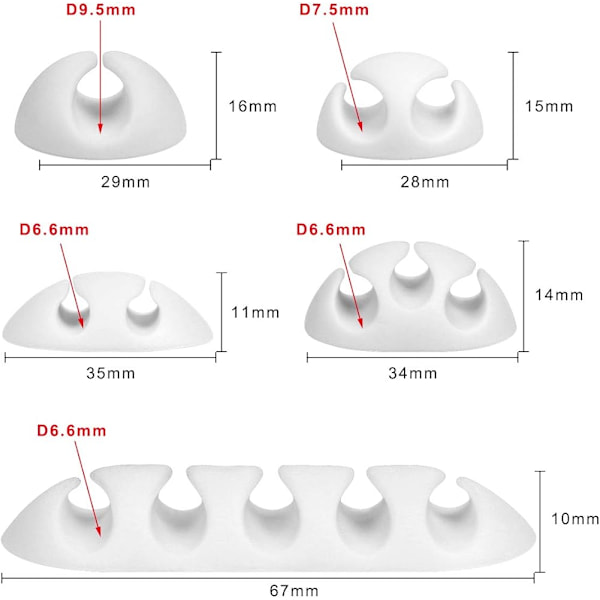 Kabelklämmor Kabelhållare 20 st, Multi-Purpose Kabel