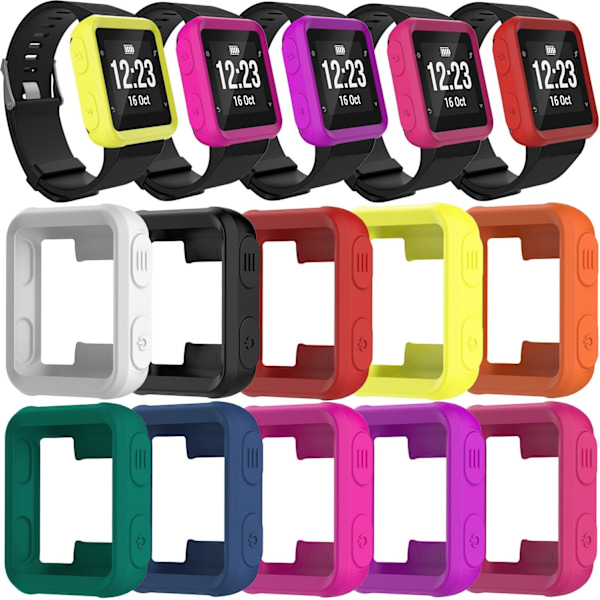 Skal Kompatibla med Garmin Forerunner 35 Klocka, Silikonskydd Ersättning för Forerunner 35 Approach S20 Klocktillbehör (Flerfärgad)