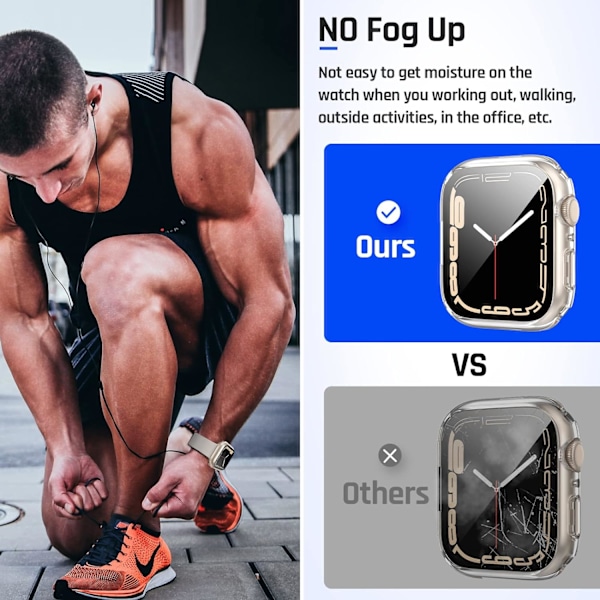 2 i 1 Vandtæt Etui til Apple Watch Skærm