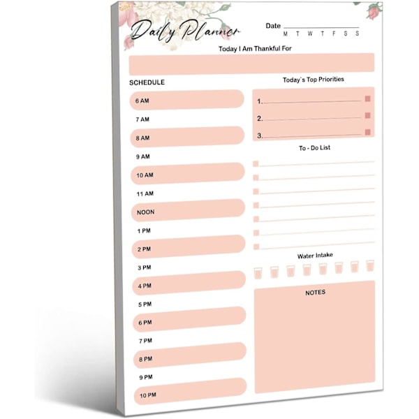 Daily to Do Notepads - Task Checklist Planner with Stickers (52 Undated Tear-Off Sheets)