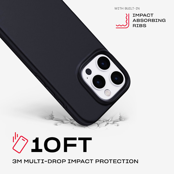 EvoLite til iPhone 16 Pro Ultratynd - Beskyttende cover mod stød - i Sort Sort