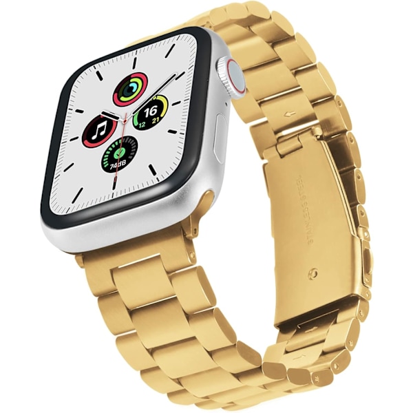 Kompatibel med Apple Watch Band 44 mm 45 mm matt metallrem for