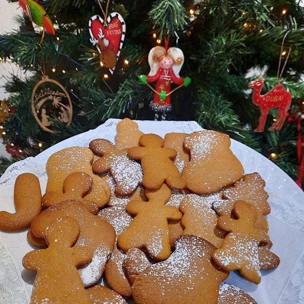 10 st rostfria julformar för kakor - 3D-designer