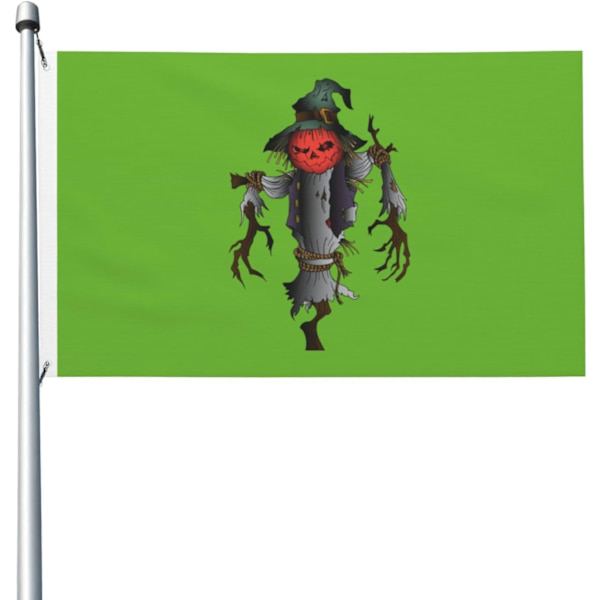 Halloween Fågelskrämma s För Utomhus 3x5 Ft Dubbelsidig  Hållbar Hem Patio Banner s Säsongs Yard Dekoration  3by5 Svart Svart