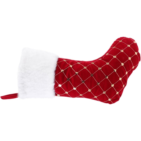 4 stycken julstrumpor med paljetter Juldekorationer Christmas-Decorations handgjorda julstrumpor Godispresent Ornament