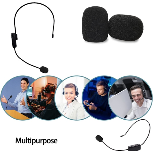 Headset Mikrofonskydd (15 delar) - Skumvindruta för Lavalier