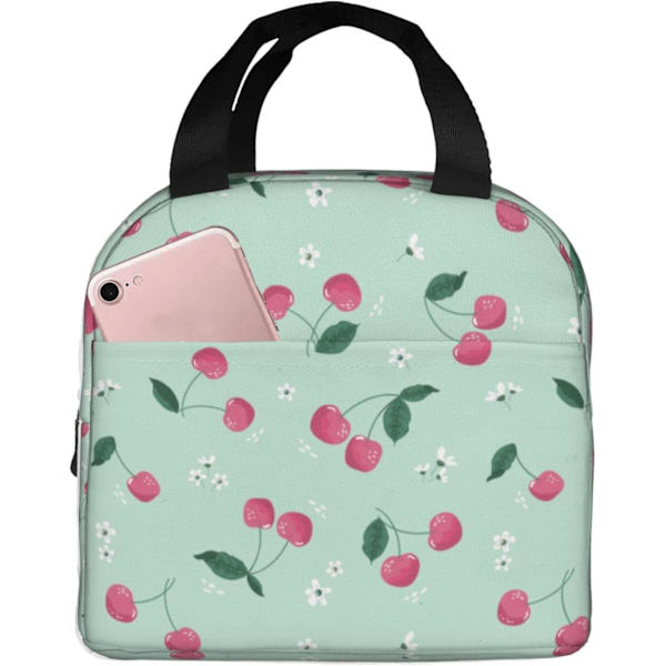 Frokostpose Cherry And Blossom - Isoleret Frokostkasse