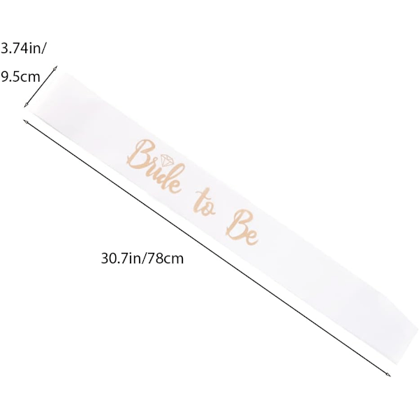 Bride to Be Sash - Elegant möhippa dekoration