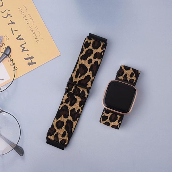 2-pack remmar kompatibla med Fitbit versa3/4 rem - snyggt ersättningsarmband i elastiskt material