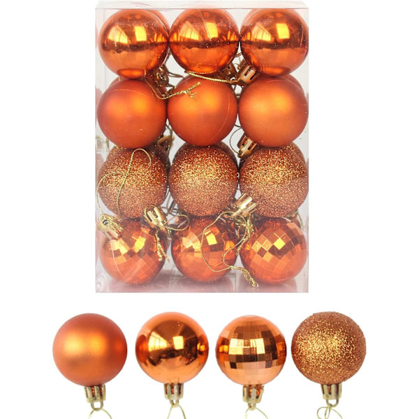 Julekule Baubles Assortert Anheng Shatterproof Ball Ornament Sett Sesongbasert