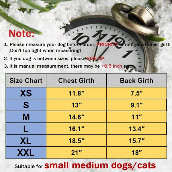 Hundekostume til jul, Pet Cold Weather Sweater Coat, Valp Claus Ren