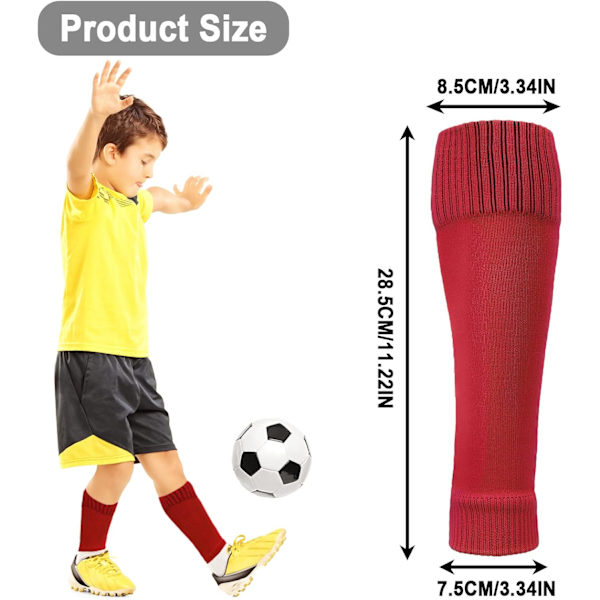 Unisex Anti-Slip Fodboldstrømper Ærmer - 3 Par til Børn