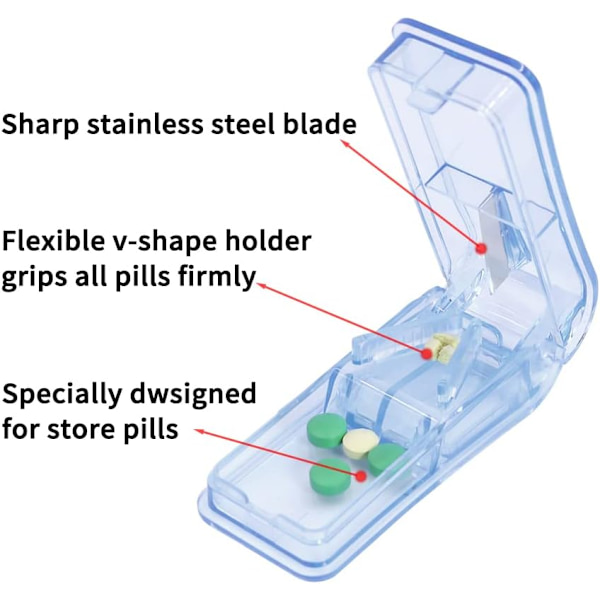 Pilledeler, knuser og splitter - Professionel dispenser med