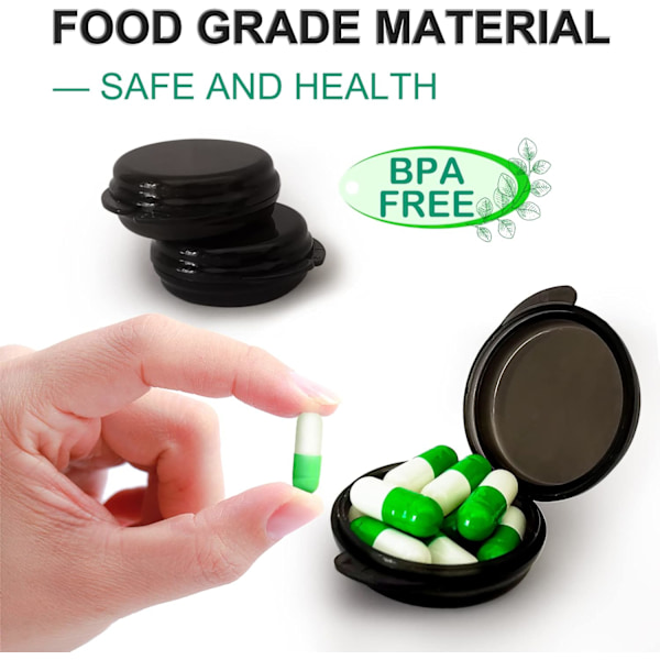 Liten pillerask (3-pack) - Mini bärbar pillerorganisatör