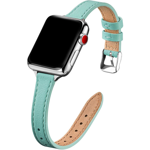 Smala läderband som är kompatibla med Apple Watch Band 38 mm