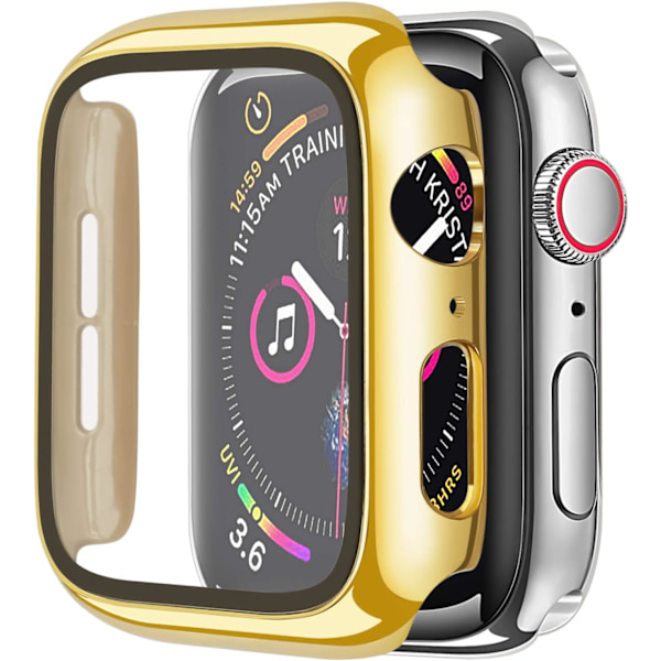 Guld hårdt etui, der er kompatibelt med Apple Watch Series 6 SE Series 5