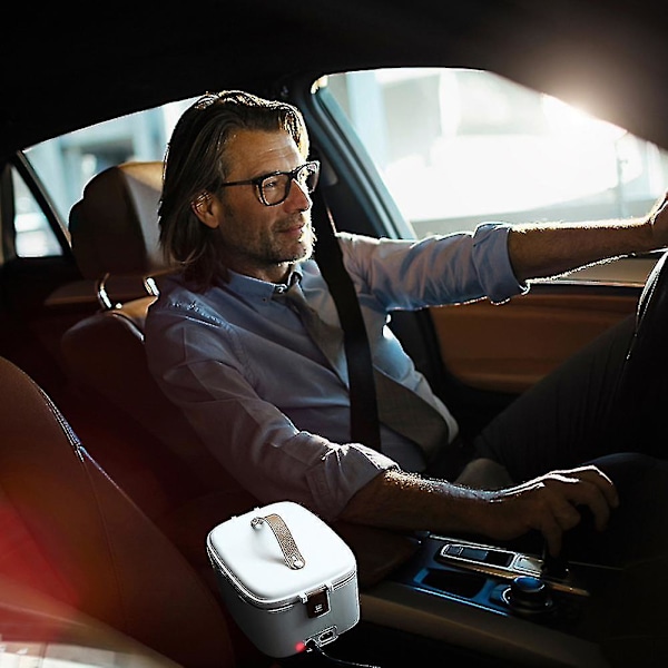 1,8l Elektrisk lunchlåda för bilhem 2 i 1 bärbar matvärmare för vuxna män kvinnor