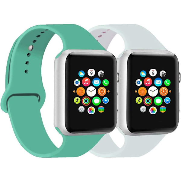 Kompatibel med Apple Watch-rem 38 mm 40 mm 42 mm 44 mm, erstatningsrem