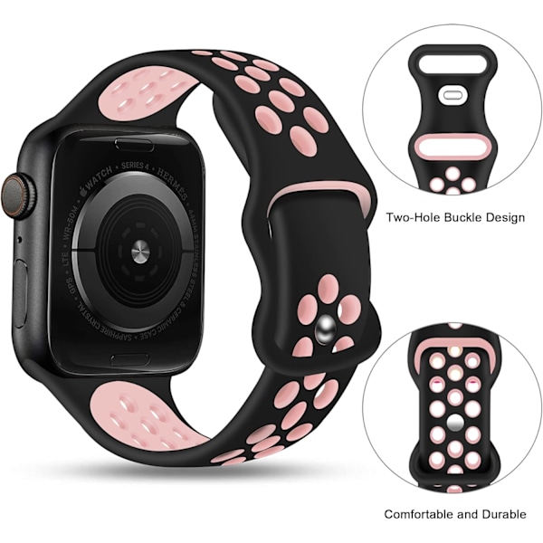 Sportband kompatibel med Apple Watch Band 49mm 45mm 44mm