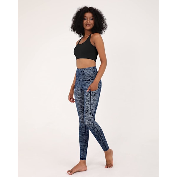 Kvindernes Højtaljede Yoga Leggings med Lommer. Tummy Control Non See Through
